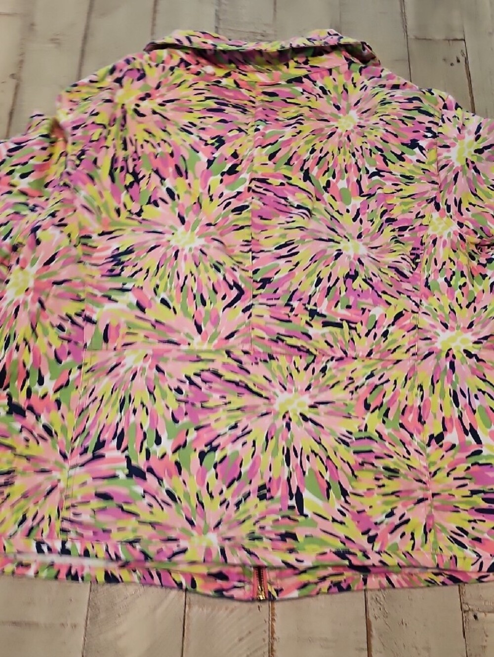 Ruby Rd. Pink Multi Floral Zip Jacket - Picture 8 of 8